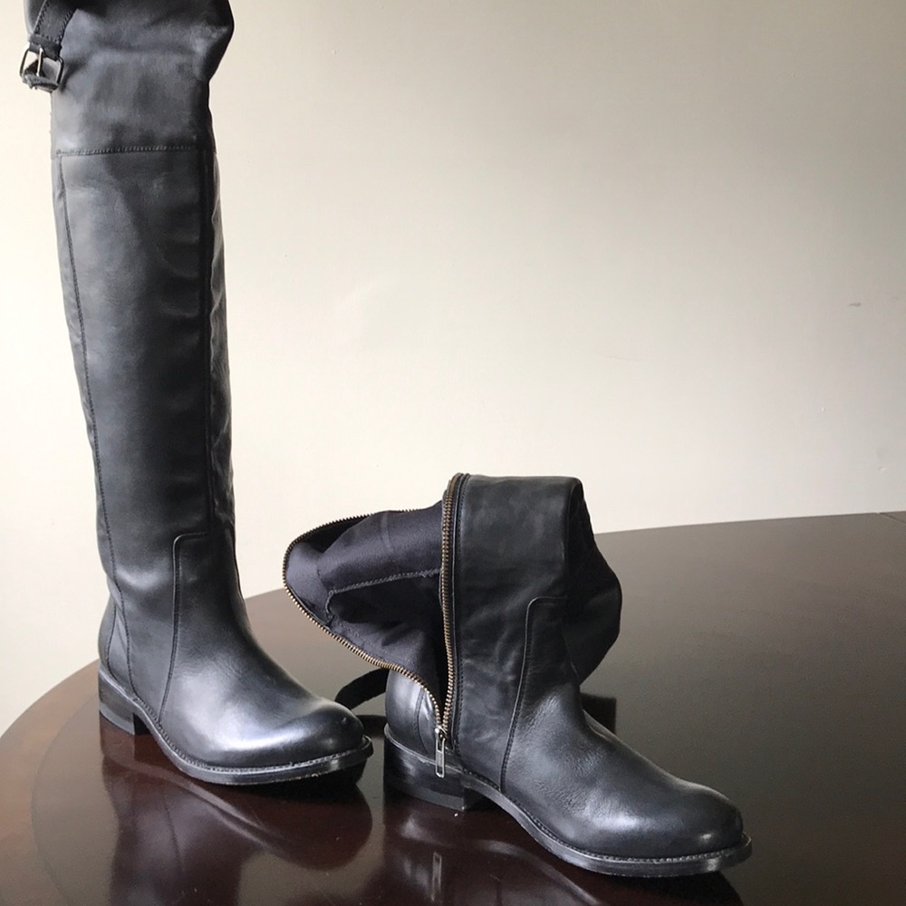 Dolce Vita Black over the Knee 6M Leather Boots - Picture 8 of 8